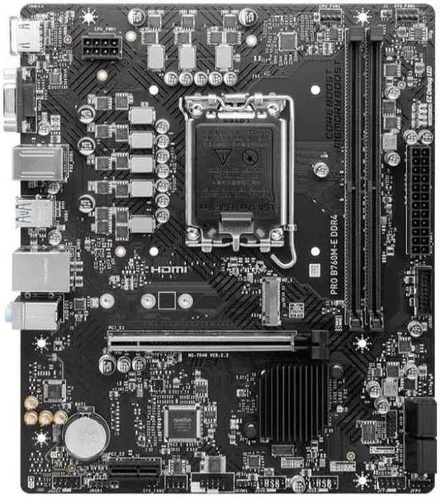 微星 PRO B760M-E DDR4